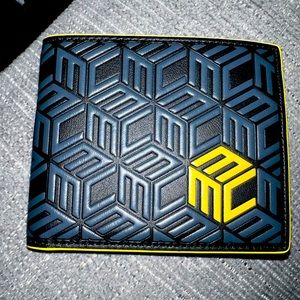 MCM WALLET BRAND NEW NEVER USED BLACK AND YELLOW MCM PRINT SHIPS FAST